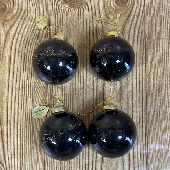 Elvis Presley The Bradford Exchange 1999 Porcelain Ornaments Set Of 4 - Picture 8 of 11